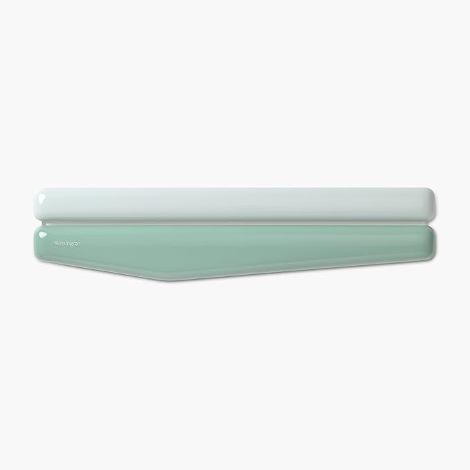 Kensington Duo Gel Mountain Wrist Rest for Keyboard, Wrist Pad for Full Size Keyboard, Ergonomic Wrist Pad for Computer, Non-Skid Computer Pad with Wrist Support, Green K62678WW, 17.7" x 4.1"x 0.8”