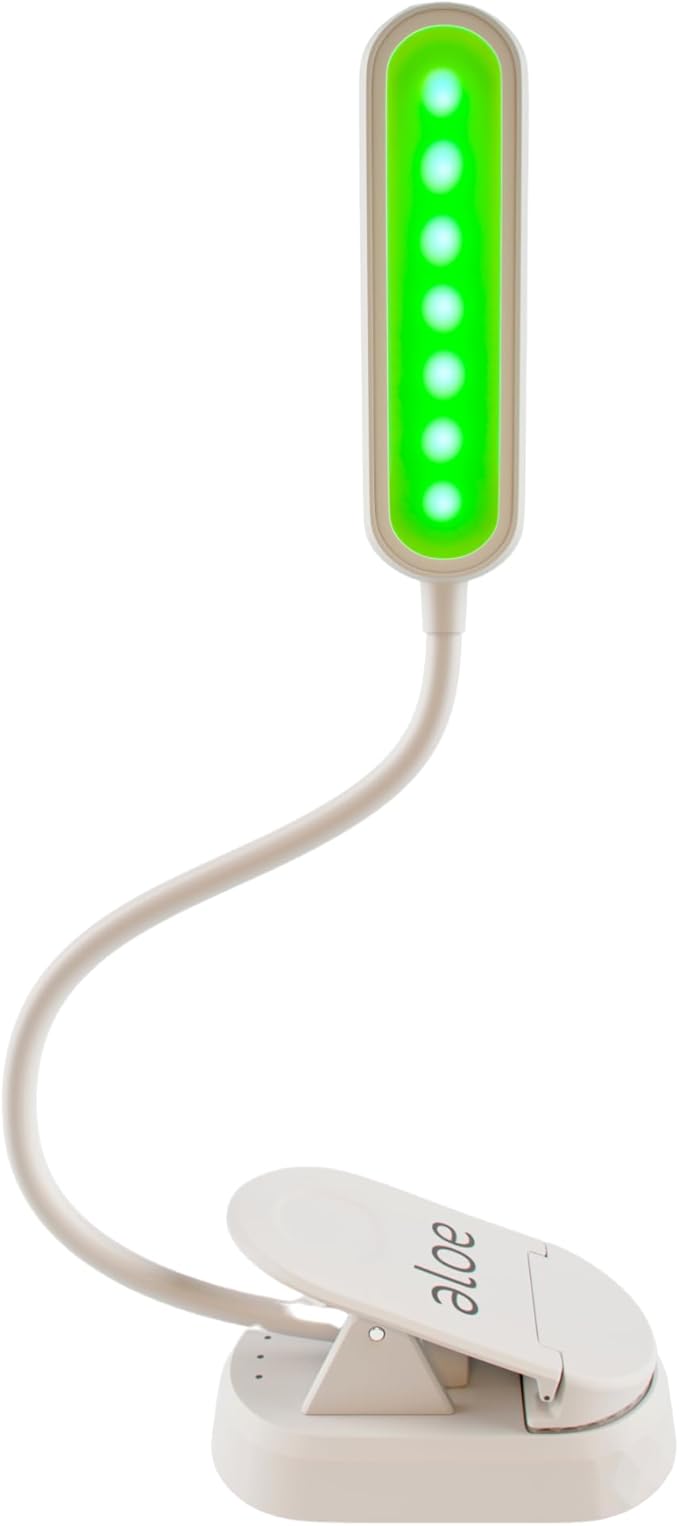 Migraine Relief Light – Clip-On 520nm Green Light Therapy for Headaches, Sleep, Anxiety | USB Rechargeable, Portable LED Lamp for Natural Headache Support | Adjustable Brightness