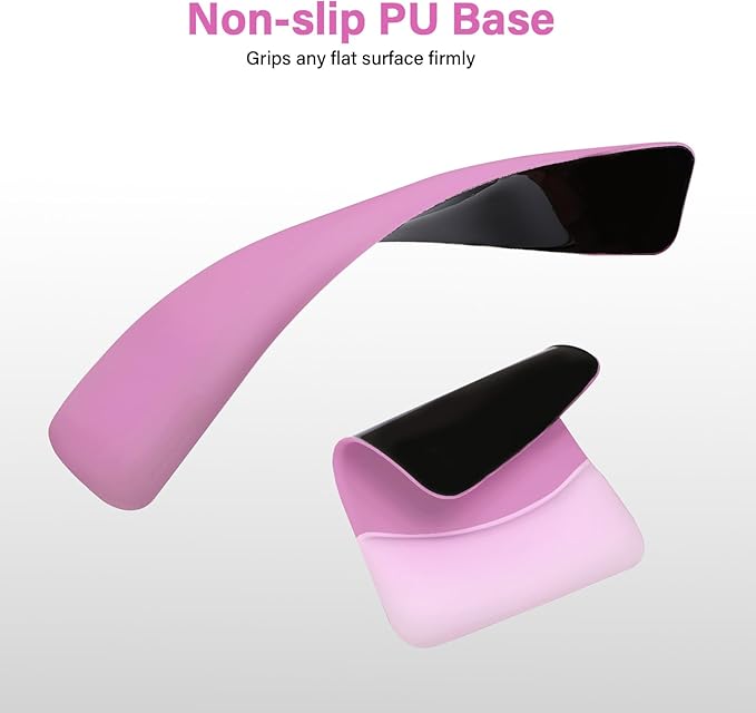 MOSISO Wrist Rest Support for Mouse Pad&Keyboard Set, Rectangular Ergonomic Mousepad Non-Slip Base Home/Office Easy Typing Pad with Neoprene Cloth&Raised Silicone Lining, Rose Red