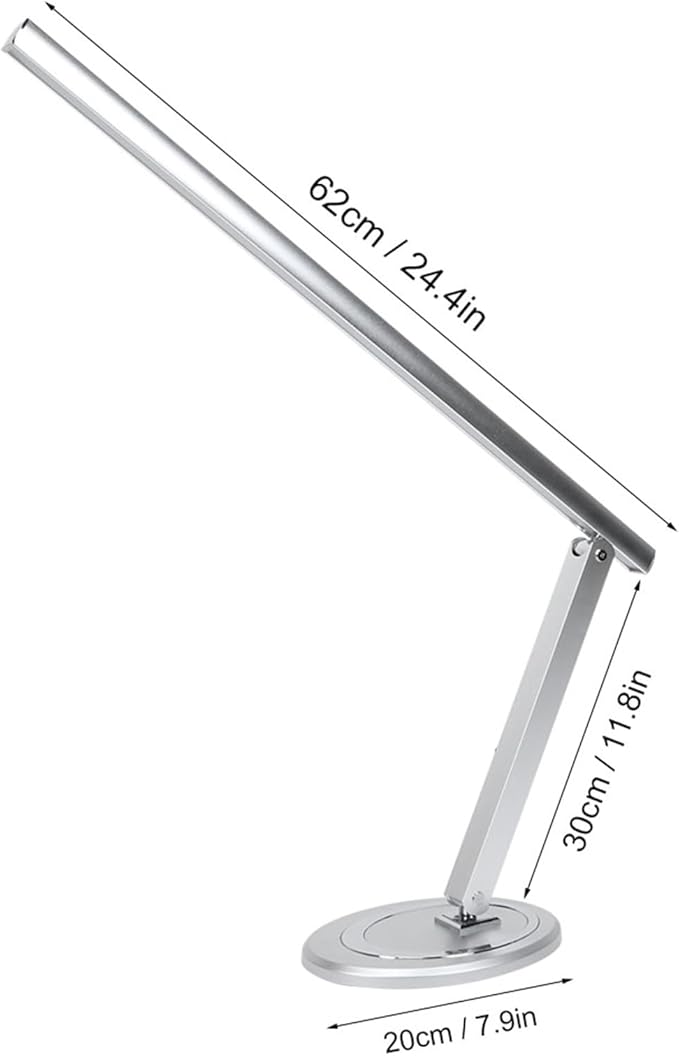 EVTSCAN 10W USB Foldable LED Desk Lamp, with 46 LEDs, 180 Degrees Adjustable Arm, Aluminium Alloy Body, Modern Eye Care LED Table Light for Home Office, for Reading, Studying, Working