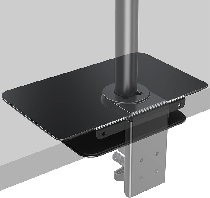 MOUNT PRO Monitor Mount Reinforcement for Thin Desk and Other Fragile Table Tops, Steel Bracket Plate Fits Monitor Arm Desk Stand C Clamp Installation