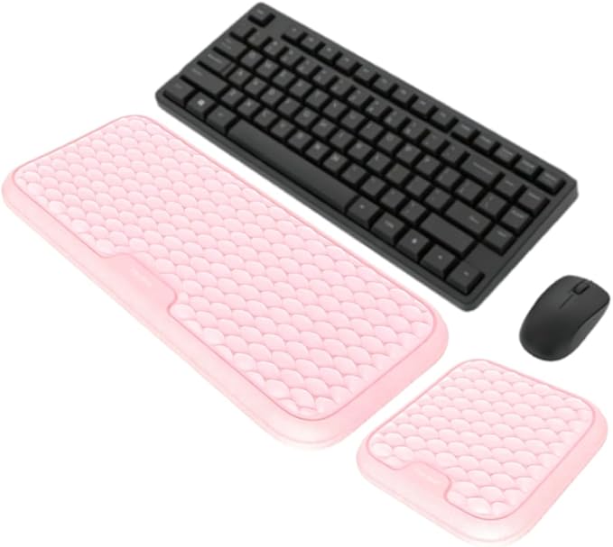 Vaydeer Extra Large Wide Wrist Rest Set for Keyboard and Mouse, Computer Ergonomic Wrist Support, Arm Elbow Pad Mouse Rest, Typing Soft Memory Foam Desk Cushion for Office Work Gaming