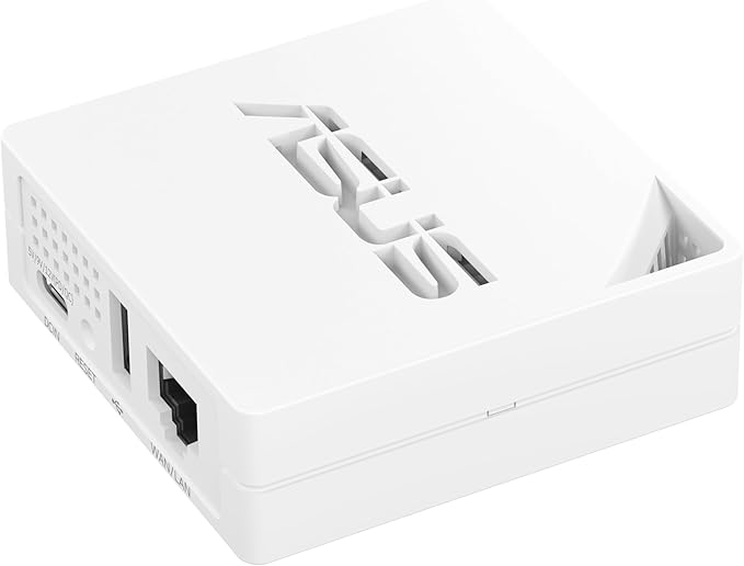 ASUS RT-AX50 Go Dual-Band WiFi 6 Portable Travel Router, 1500 Mbps, 4G/5G Tethering, Public WiFi (WISP) Mode, VPNs, RV/Cruise/Mobile, USB-C Powered, Pocket Size, Easy Setup