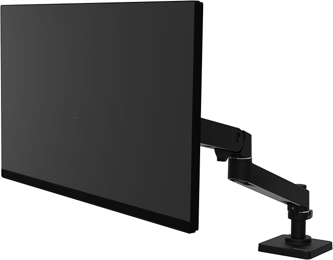 Ergotron – Upgraded LX Pro Premium Monitor Arm, Single Monitor Desk Mount – fits Flat Curved Ultrawide Computer Monitors up to 34 Inches, 4 to 22 lbs, VESA 75x75mm or 100x100mm – Matte Black