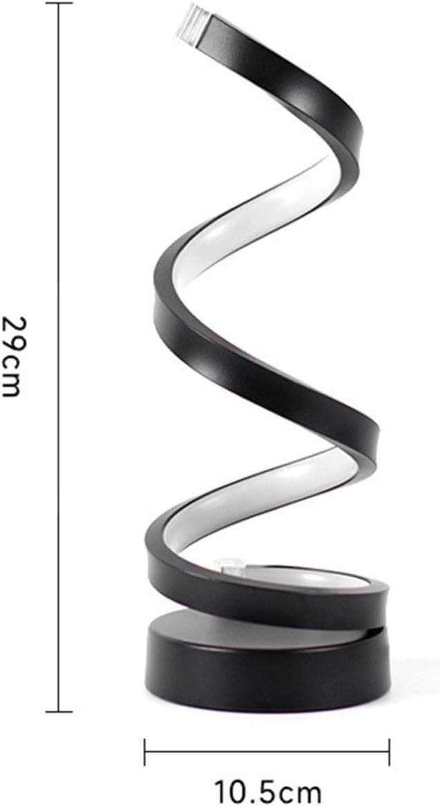 Modern Lamp, 3w Night Lamp For Bedroom, Decor Modern Spiral Bedside Lamp, Nightstand Decor, 3 Colors Touch Control Led Table Lamp, Stepless Dimmable Nightstand Lamps For Bedroom Living Room & Office