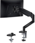 Single Monitor Arm Desk Mount – Adjustable Gas Spring Monitor Stand for 13”–34” Screens, Full Motion Swivel, Tilt & Rotation, Heavy Duty VESA Mount for Office, Gaming & Professional Setup