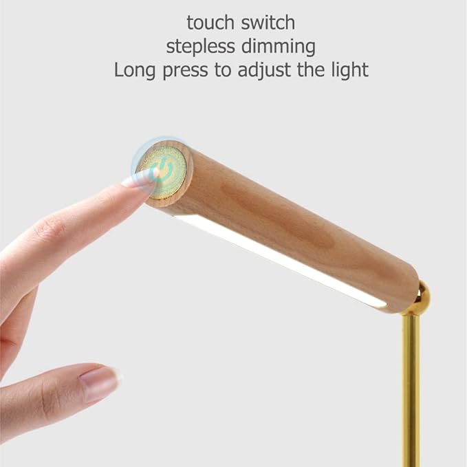 LED Desk lamp Rechargeable Magnetic Cordless Desk Lamp,Table Lamps with Stepless dimming Touch Control Reading lamp 4000k Natural Light Eye Protection for Home Office Bedside Bedroom Dorm Room Decor