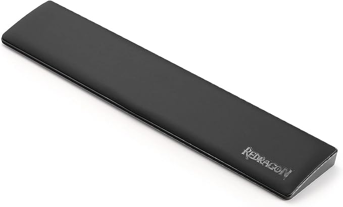 Redragon P036 Meteor M Computer Keyboard Wrist Rest Pad, Ergonomic Soft Memory Foam Wrist Support w/Anti-Slip Rubber Base, 80% 87 Keys TKL Size 14.13 x 2.87 in, 0.78 inch (20mm) Height, Black