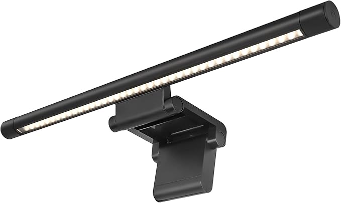 PROSmart Monitor Light Bar, Computer Monitor Lamp, 250LM No Glare Eye-Care LED Screen Bar, Fit for Curved/Flat Monitor, USB Reading Screenbar for Home/Office/Work/Game