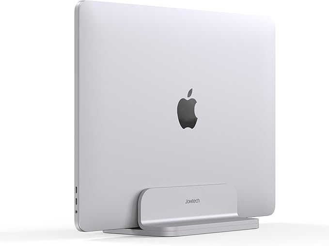 Aluminum Laptop Stand, Sturdy and Adjustable, Compatible with Apple MacBook Pro/Air, Mac Mini, iPad Pro, Silver