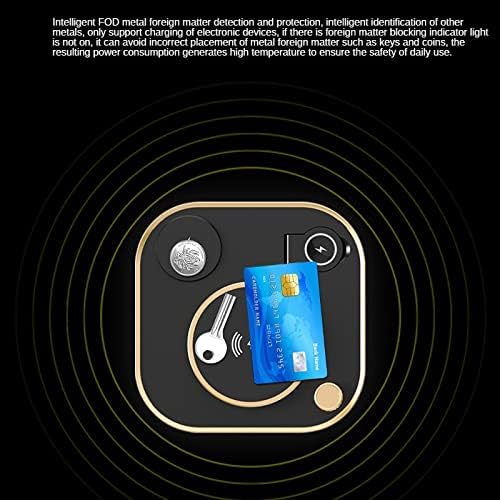 Led Office Desk Lamp Charger Lamp 15w Fast 3 in 1 Charging for Phone Watch Earphone (Color : E) (Black)
