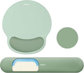 Mouse Pad and Keyboard Wrist Rest, 3-in-1 Gel Memory Foam Ergonomic Mouse Pad with Wrist Rest Set,Gaming Mousepad Arm Cushion Support for Computer Office Desk Accessories Cute Setup,Sage Green