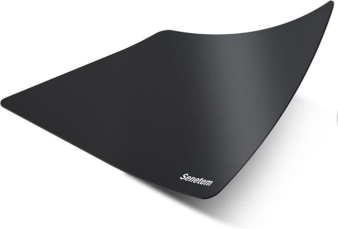Senetem 4-Pack Mouse Pad, Ultra-Smooth Gaming Mousepad, Non-Slip Rubber Base, Washable Surface Fits Wired & Wireless Mouse – Perfect for Desk, Laptop, PC & Office, Small Portable, 11x8.6 in, Black