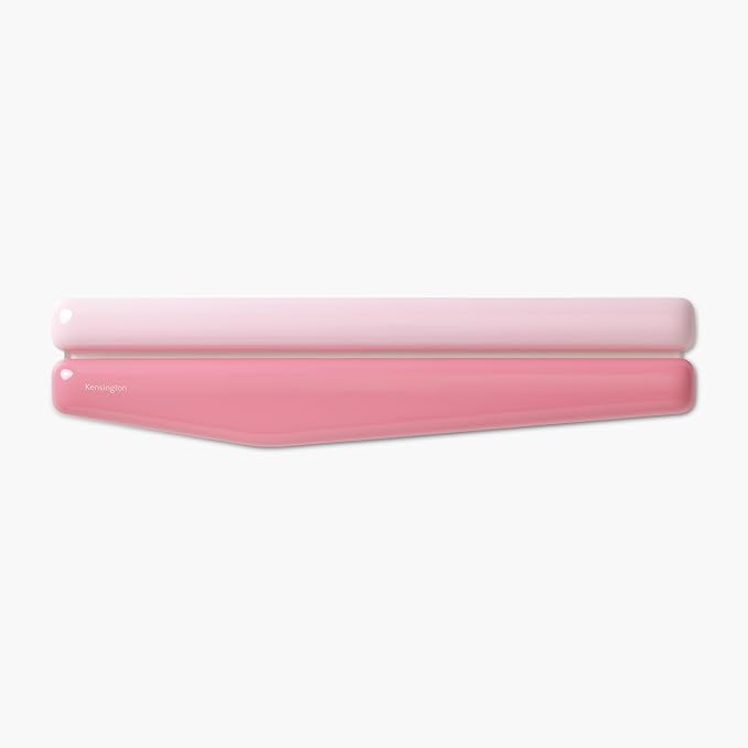 Kensington Duo Gel Mountain Wrist Rest for Keyboard, Wrist Pad for Full Size Keyboard, Ergonomic Wrist Pad for Computer, Non-Skid Computer Pad with Wrist Support, Pink K62677WW, 17.7" x 4.1"x 0.8”