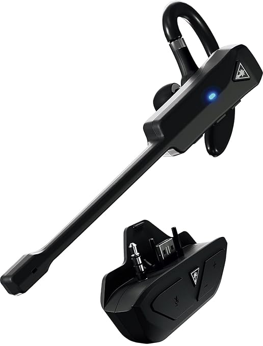 Turtle Beach Recon Air Wireless Gaming Chat Communicator for Xbox Series X/ S, Xbox One, iOS, Android, Windows 10 & 11 PCs, & Bluetooth Mobile Devices with Noise - Cancelling Mic – Black