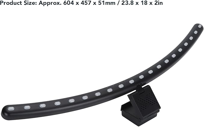 MAVIS LAVEN 2 in 1 RGB Monitor Light Bar, Curved Design with Touch Control, Eye Caring Lighting for Gaming and Music Lovers