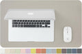 Leather Desk Mat - Small Non-Slip PU Desk Pad for Office and Home - Desk Organization and Accessories - Ideal for Large Mouse Pad and Small Desk Mats on Top of Desks (Light Gray,23.6"x 13.8")