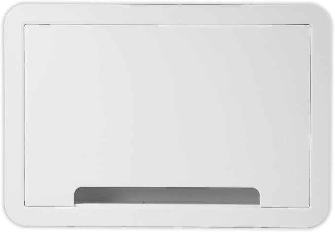 Legrand - OnQ Cable Management, In-Wall Media Box, Dual Purpose Structured Wiring Enclosure, TV Home Theater Recessed Storage Box, 9 Inch, white ENP0900-NA