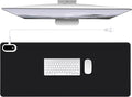 Konohan Heated Desk Pad Warm Mouse Pad, 5 Heating Level & 4 Hour Auto Shut-Off, PU Leather Warm Mouse Mat Heating Keyboard Gaming Mice Warmer Mat Only Supports 110v(Black Color,35.4"x 14.2")
