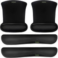 VAGAU Premium Keyboard Wrist Rest and Mouse Pad Wrist Support, Ergonomic Memory Foam Set for Office, Laptop, Mac, Computer and Gaming, Comfortable Typing (2 Pack)
