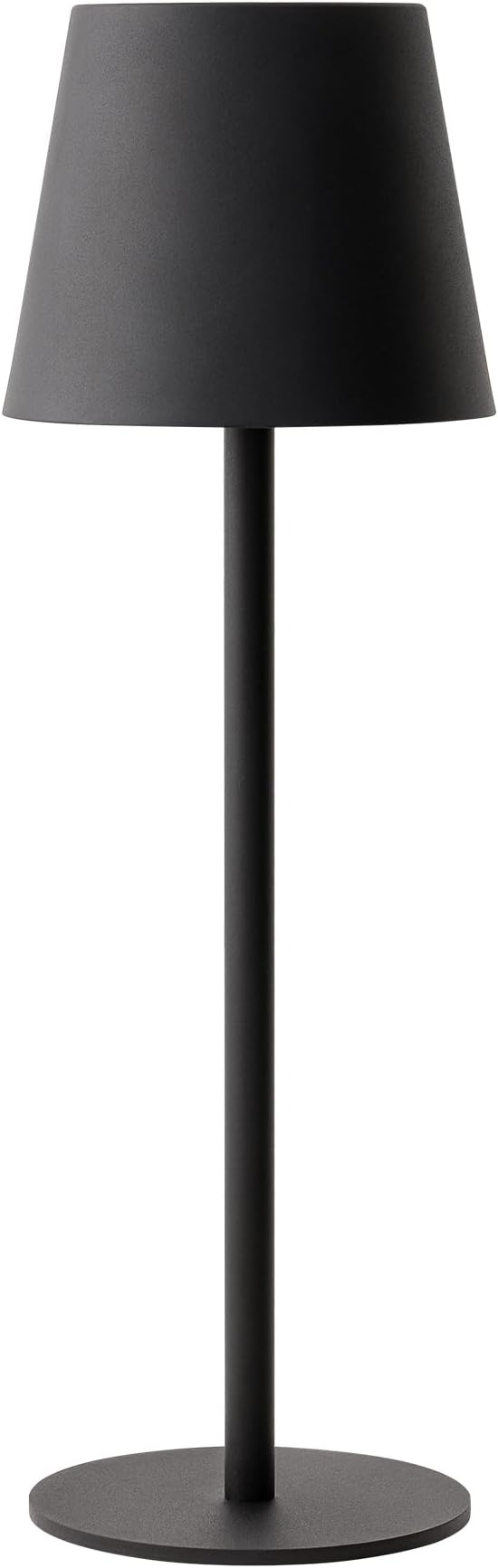 Versa LED Cordless USB-C Re-Chargeable Desk Lamp, 5200mAh Battery Operated with 3 Color Temperature 2700K-3000K-3500K and Fingertip Touch On/Off Plus Dimming with Two 5in Adj Height Stems in Black
