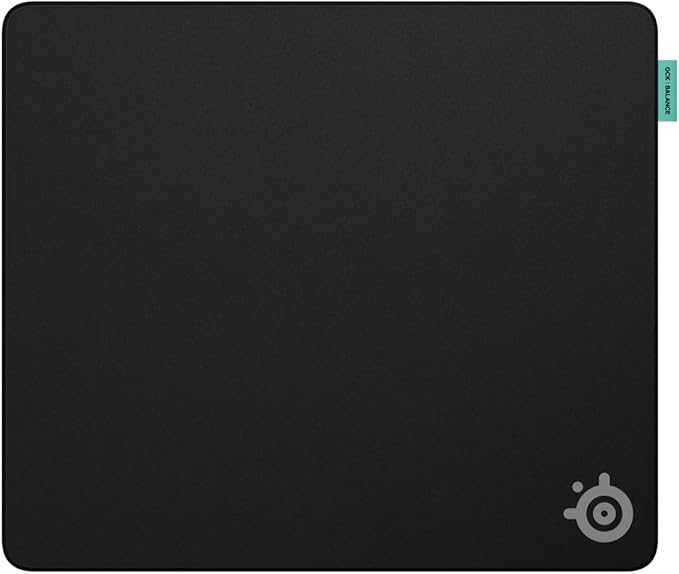 SteelSeries QcK L Performance Balance Gaming Mousepad — Extra Density for a Smooth Glide — Low-Profile Edge Stitching — Non-Slip Neoprene Rubber Base —16.54 x 19.29 inch — FPS, MOBAs, RTS, MMO