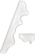 Ergonomic Gel Wrist Rest for Keyboard and Mouse, Cute Silicone Wrist Rest for Computer Keyboard 60%/68%/75% (White)