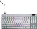 Logitech G PRO X TKL Rapid (Tenkeyless) Wired Gaming Keyboard: Magnetic Analog Switches with Rapid Trigger, Lightsync RGB, Detachable USB-C Cable, Volume Roller & Media Buttons - White