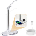 3-in-1 LED Desk Lamp with Chargers, 3 Lighting Modes, 5 Brightness Levels & Dimmable, Touch-Controlled Reading lamp for Home/Office, Foldable Table lamp for College Dorm Room