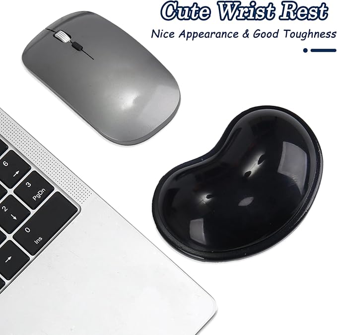 Gel Keyboard & Mouse Wrist Rest Set - Keyboard Wrist Rest Pad & Mouse Support for Office Gaming Pad Computer Laptop Ergonomic Comfortable Pain Relief- Pad Set (Mouse Support Only)