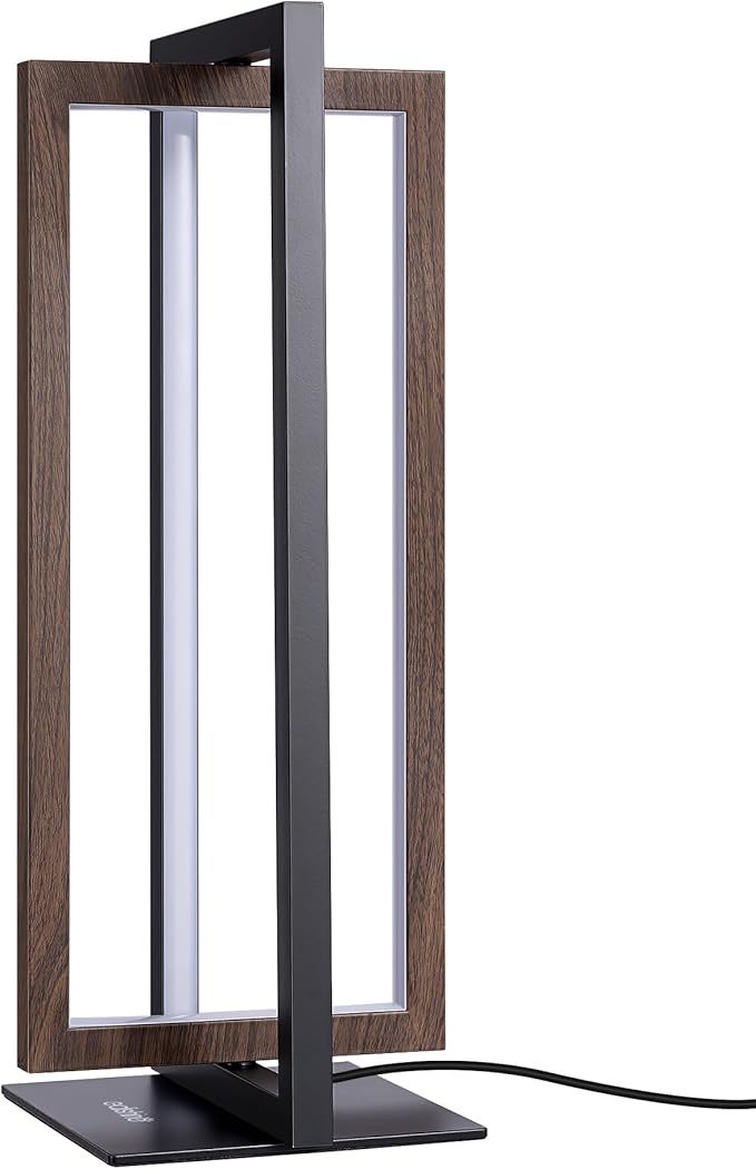 EDISHINE Modern LED Table Lamp, Stepless Dimmable Minimalist Bedside Lamp, MAX 750LM, 3 Color Temperature, Switch Control Nightstand Lamp for Living Room Bedroom, Angle Adjustable