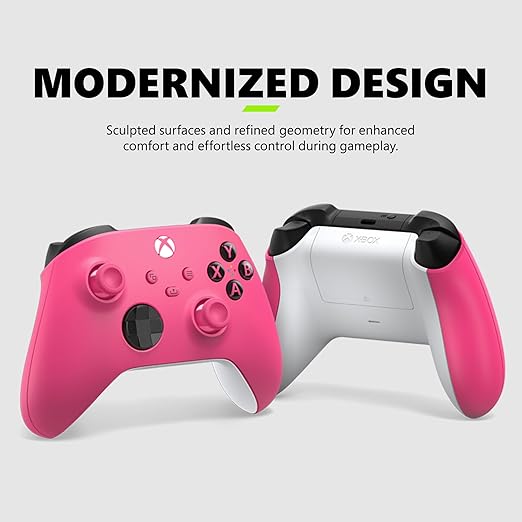 Xbox Wireless Gaming Controller (2025) – Deep Pink – Play on, Windows, Android, iOS, FireTV Sticks, Smart TVs, VR Headsets