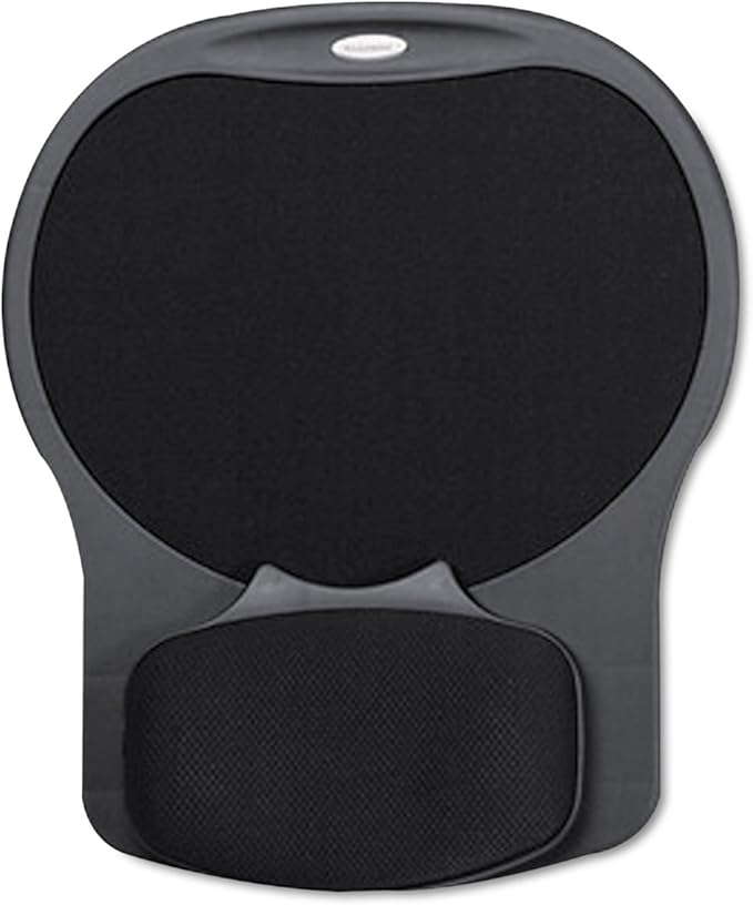 Fellowes Easy Glide Gel Mouse Pad Wrist Rest - Black (93730)