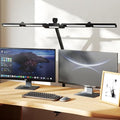 Led Desk Lamp with Clamp, 41" Architect Desk Lamp, 24W Ultra Bright Auto Dimming Computer Light, Eye-Caring Task Lamp for Home Office, Reading, Study, Dual Monitors, Workbench