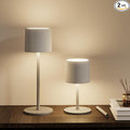 2-Pack Cordless Table Lamp, Portable LED Desk Lamps, 2 Adjustable Height, 4400mAh Battery Powered Rechargeable Light, 3 Color Stepless Dimming, for Restaurant, Bedroom, Outdoor Camping