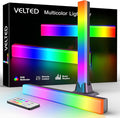 RGB Light Bar, Music Sync RGB IC LED Lights Bars, USB Powered Ambient Lighting, Remote Control Color Changing Gaming TV Backlight, 8 Dynamic Modes for PC Room Monitor Desk