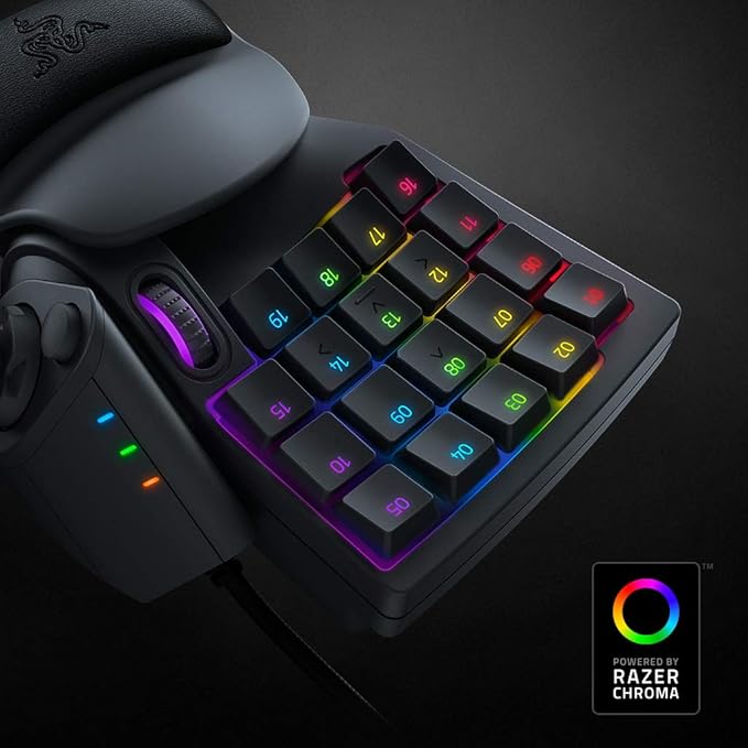 Razer Tartarus V2 Gaming Keypad: Mecha Membrane Key Switches - One Handed Keyboard - 32 Programmable Keys - Customizable Chroma RGB Lighting - Programmable Macros - Snap Tap - Black
