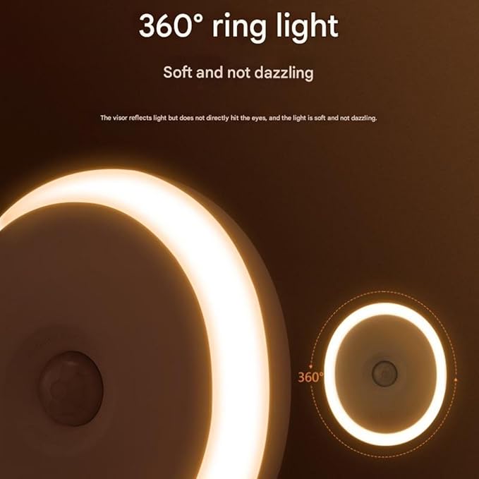 Plug-in Motion Sensor Night Light — Energy-Saving 0.7W Warm White, Auto On/Off (3–5m) & Ambient Light Sensing, Flicker-Free Eye-Care LED — Hallway, Bathroom, Bedroom, Nursery, Stairs