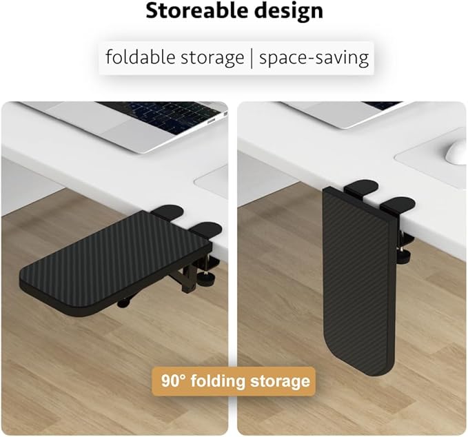 HONJIE Computer Arm Rest for Desk, Suitable for Office desks, Sturdy Mouse arm Support, Computer Desk Extender, Suitable for Home and Office