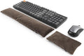 Keyboard Mouse Wrist Rest Bean Bag Set, Ergonomic Wrist Rest for Keyboard and Mouse Filled Ergo Beads, for Laptop, Desktop Computer (Dark Brown)