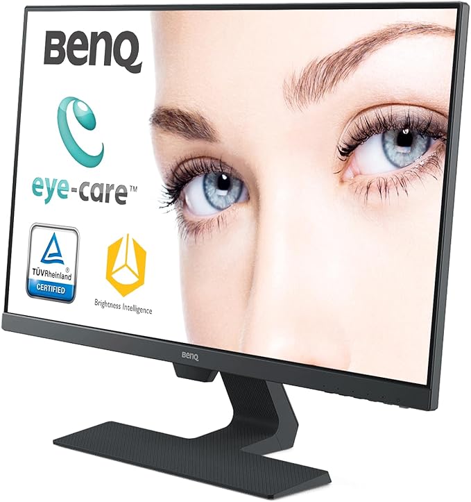 BenQ GW2780 Computer Monitor 27" FHD 1920x1080p | IPS | Eye-Care Tech | Low Blue Light | Anti-Glare | Adaptive Brightness | Tilt Screen | Built-in Speakers | DisplayPort | HDMI | VGA