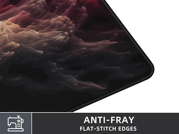 Large Gaming Mouse Pad Desk Mat with Superior Micro-Weave Cloth, XXL Big Mousepad with Stitched Edges, Anti-Slip Desk Keyboard Pad for Gaming, Office and Home