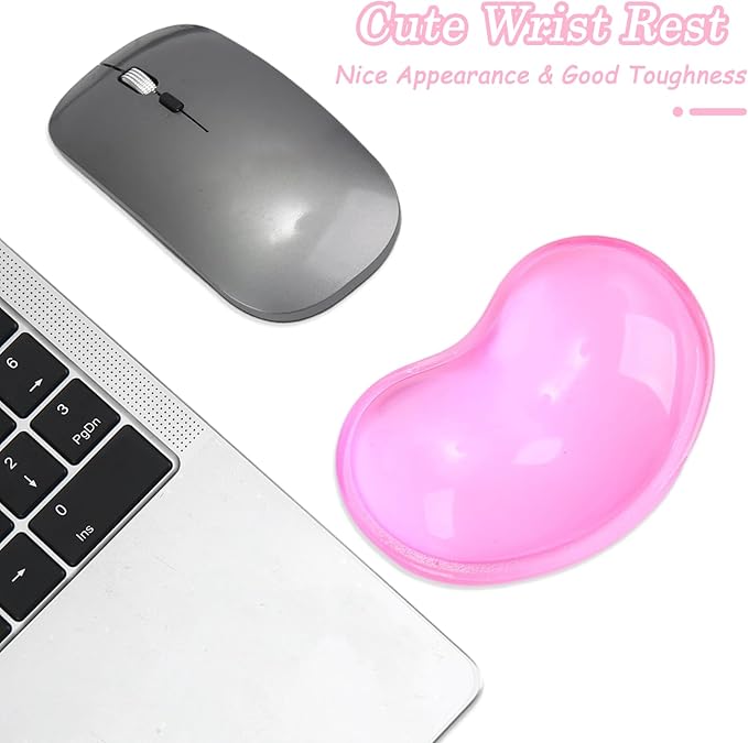 Gel Keyboard & Mouse Wrist Rest Set - Keyboard Wrist Rest Pad & Mouse Support for Office Gaming Pad Computer Laptop Ergonomic Comfortable Wrist Support - Pad Set (Mouse Support Only)