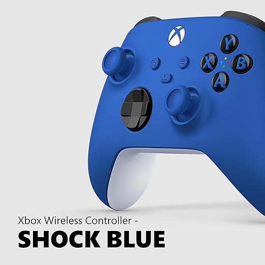 Xbox Wireless Gaming Controller (2025) – Shock Blue – Play on Xbox, Windows, Android, iOS, FireTV Sticks, Smart TVs, VR Headsets