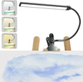 Clip-On LED Easel Lamp for Artists, 3 Color Modes, 10-Level Dimmable, 300lm Eye-Care Easel Lights for Painting, Drawing with Flexible Arm, USB-Powered(No Battery)
