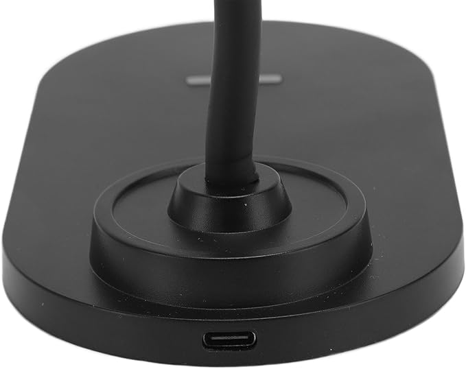 VBESTLIFE LED Desk Lamp with Charger, Charging, Flexible Lamp, 3 Levels Light Adjustable, Touch Control, Desk Lamps for Home Office (Black)