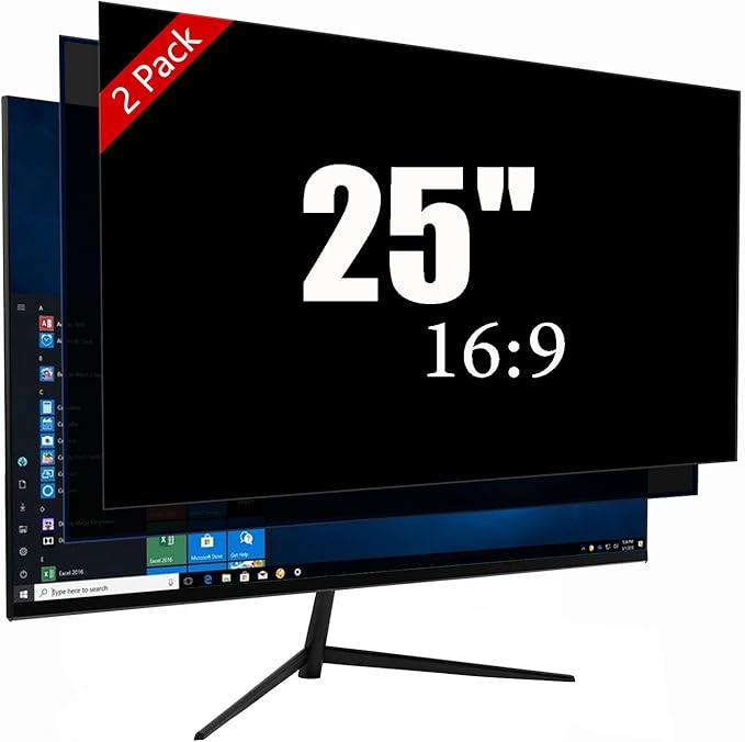 25 Inch Privacy Screen for Monitor with 16:9 Widescreen Monitor Blue Light Screen Protector - Anti-Glare - Anti-Scratch Protector Film for Data Confidentiality Privacy Shield