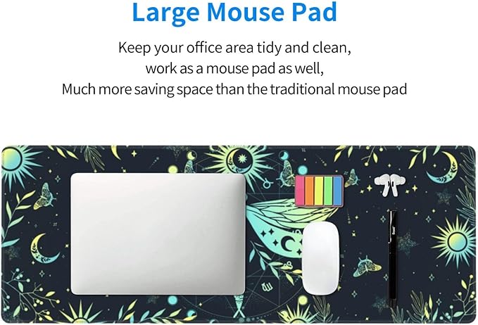 Dragonfly Mouse Pad XL Large Mousepad Non Slip Rubber Base Desk Mat for Laptop Computer Gaming 31.5" X 12"