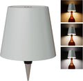 Wireless Bottle Lamp, Wireless Bottle Lamp Shade with 3 Color Temperature, Rechargeable Stepless Dimming LED Wine Bottle Lights for Any Bottle, Desk Lamp for Bedroom Restaurant Bar - Apricot