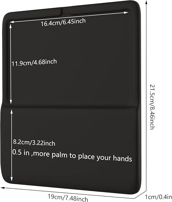 HONKID Wrist Rest for Magic Trackpad 2(MJ2R2LL/A, A1535), Wrist Rest Relieve Pain & Fatigue, Black